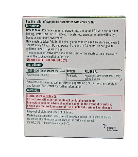 Lemsip Max Cold and Flu 10 Sachets