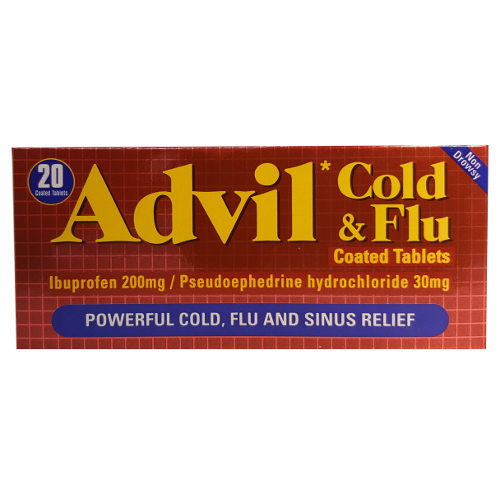 Advil Cold And Flu Tablets pharmacy medicine product Ireland