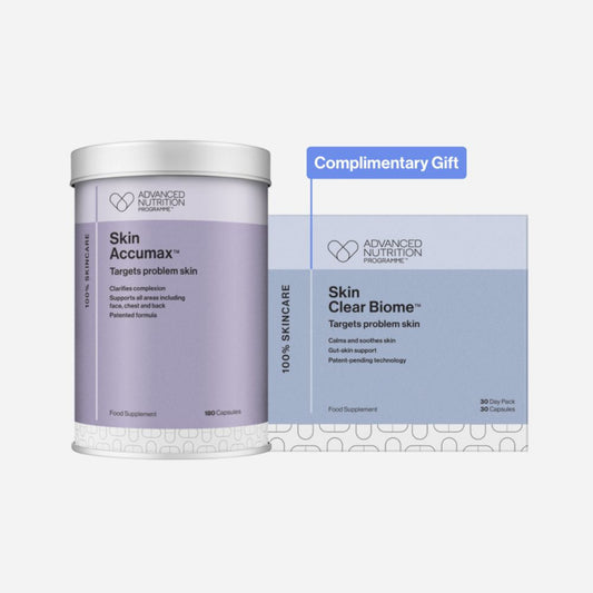 Skin Accumax 180 Complimentary Skin Clear Biome worth €39