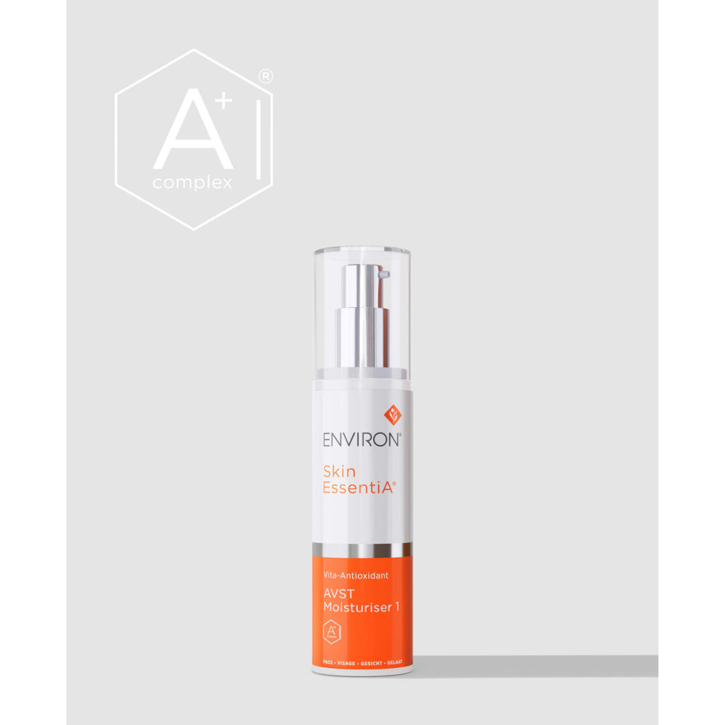 Environ skincare bottle on a white background