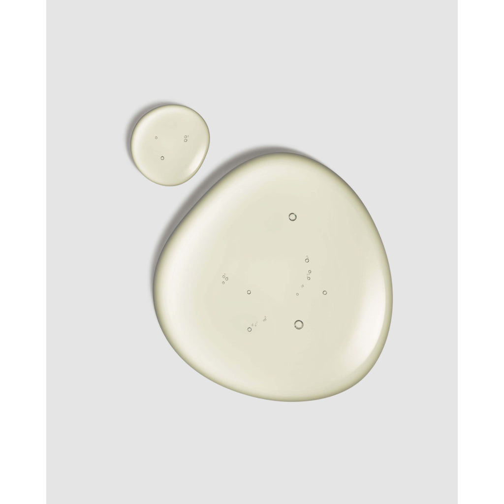 Two beige circular objects on a light gray background