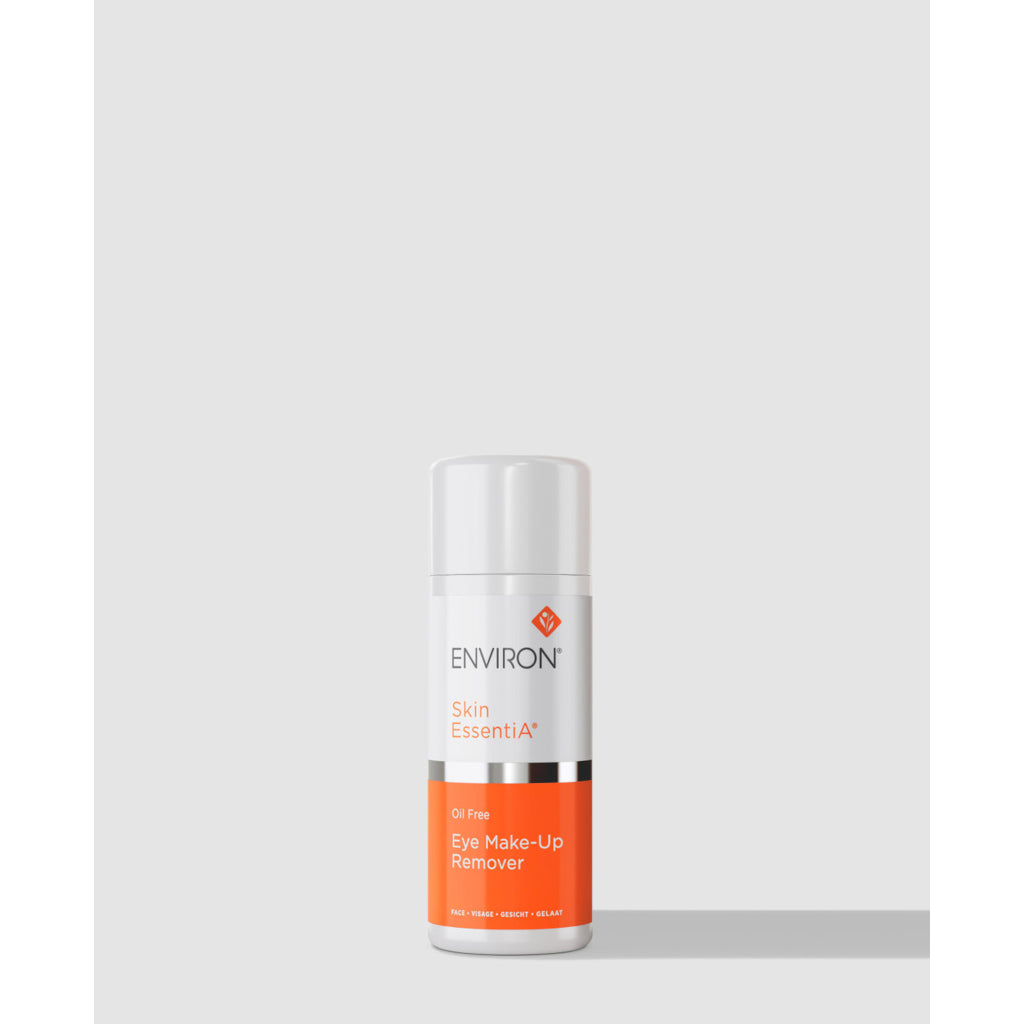 Environ eye makeup remover bottle on a white background