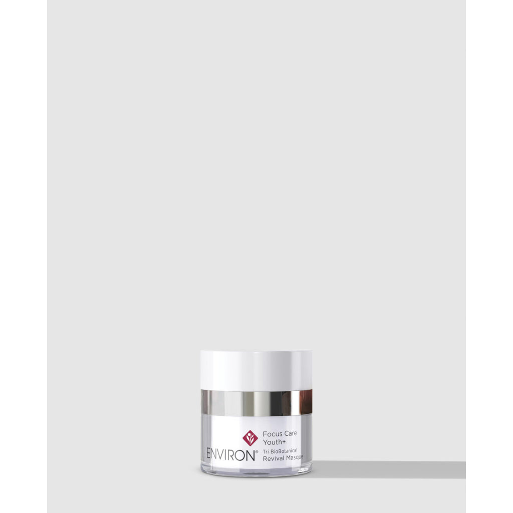 Skincare jar with 'Environ' branding on a white background