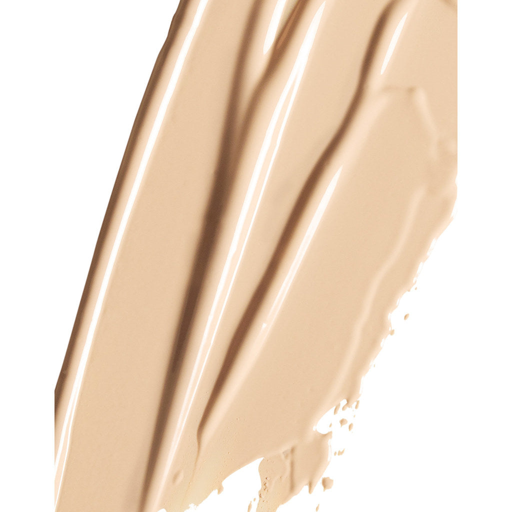 Beige foundation swatch on a white background