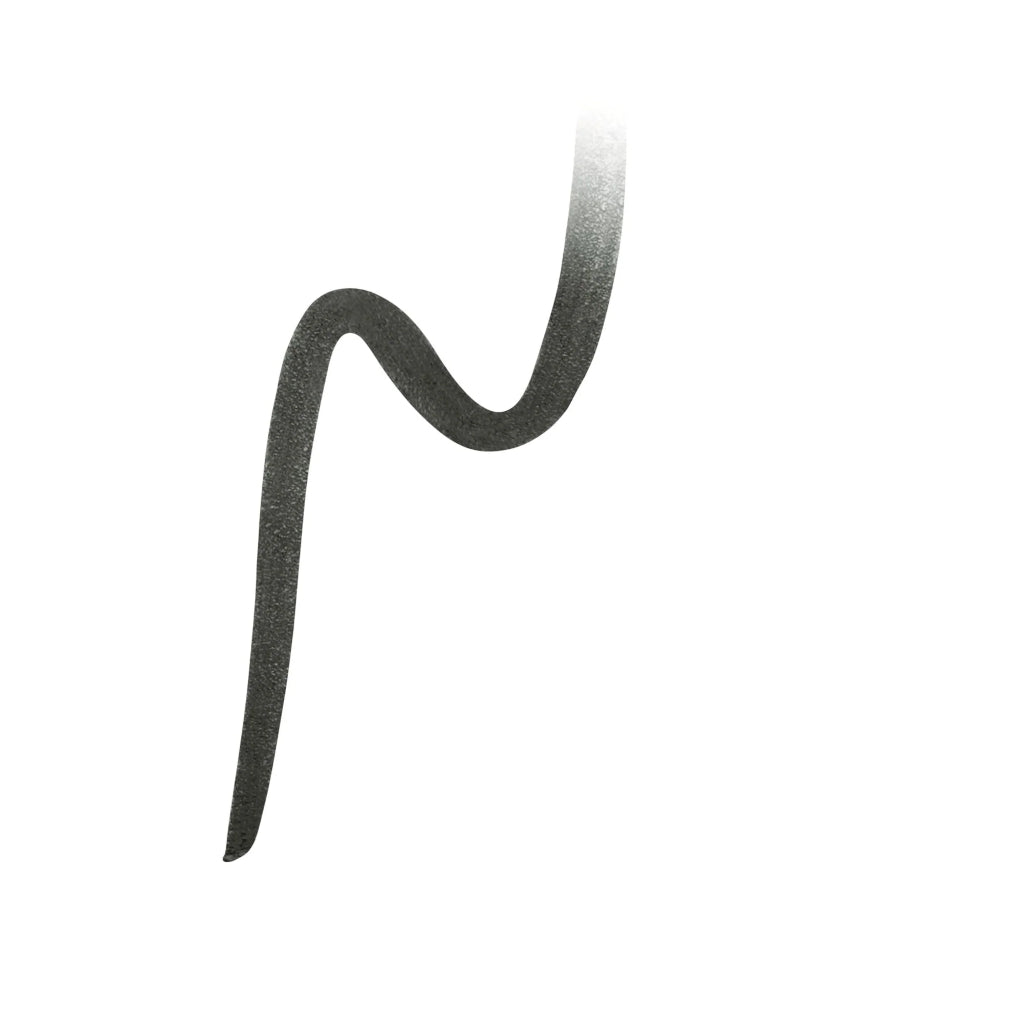 Black wavy line on a white background