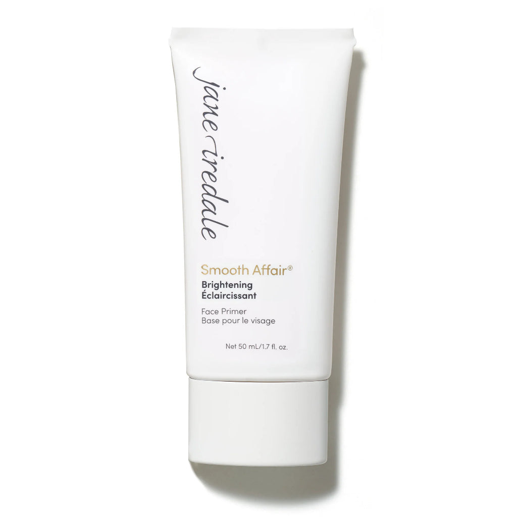 Tube of jane iredale Smooth Affair Brightening Face Primer on a white background