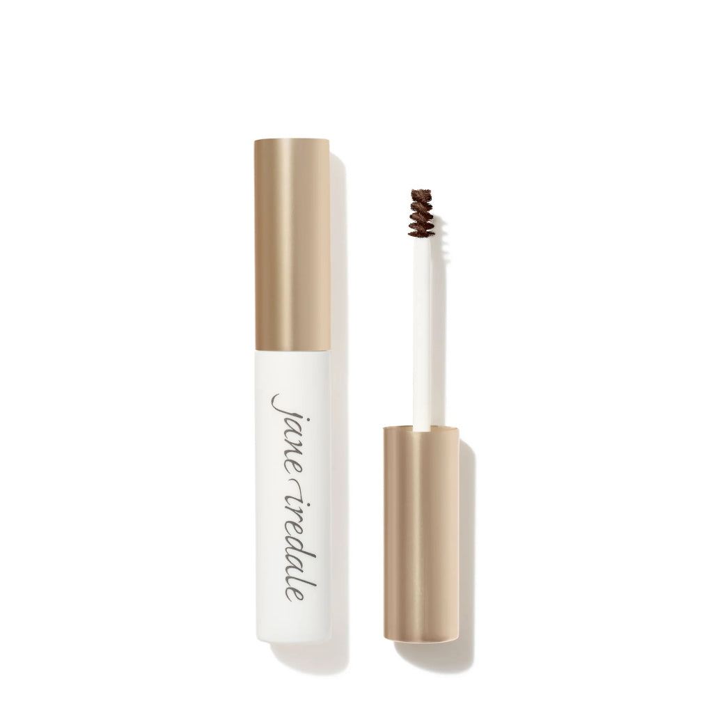 Iredale Brow gel with applicator and visible brand name on a white background