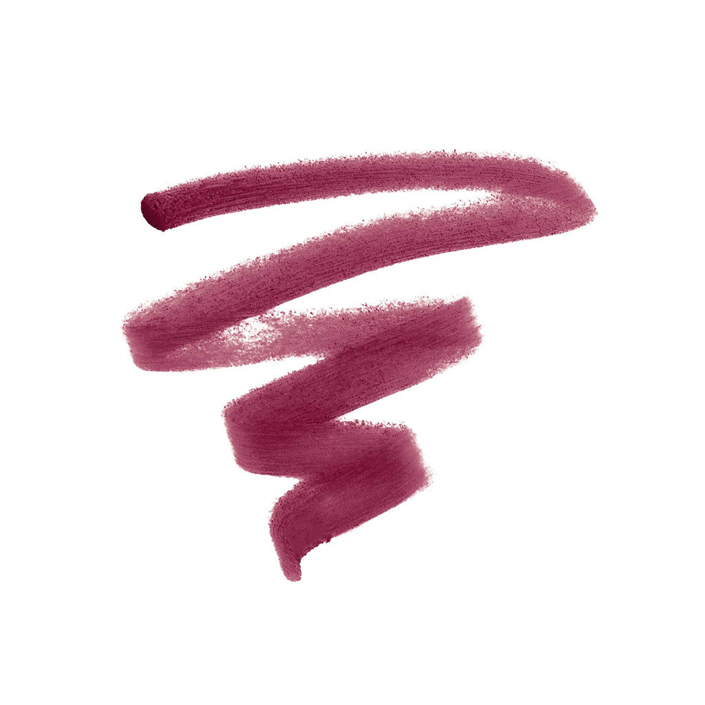Pink lipstick swatch on a white background