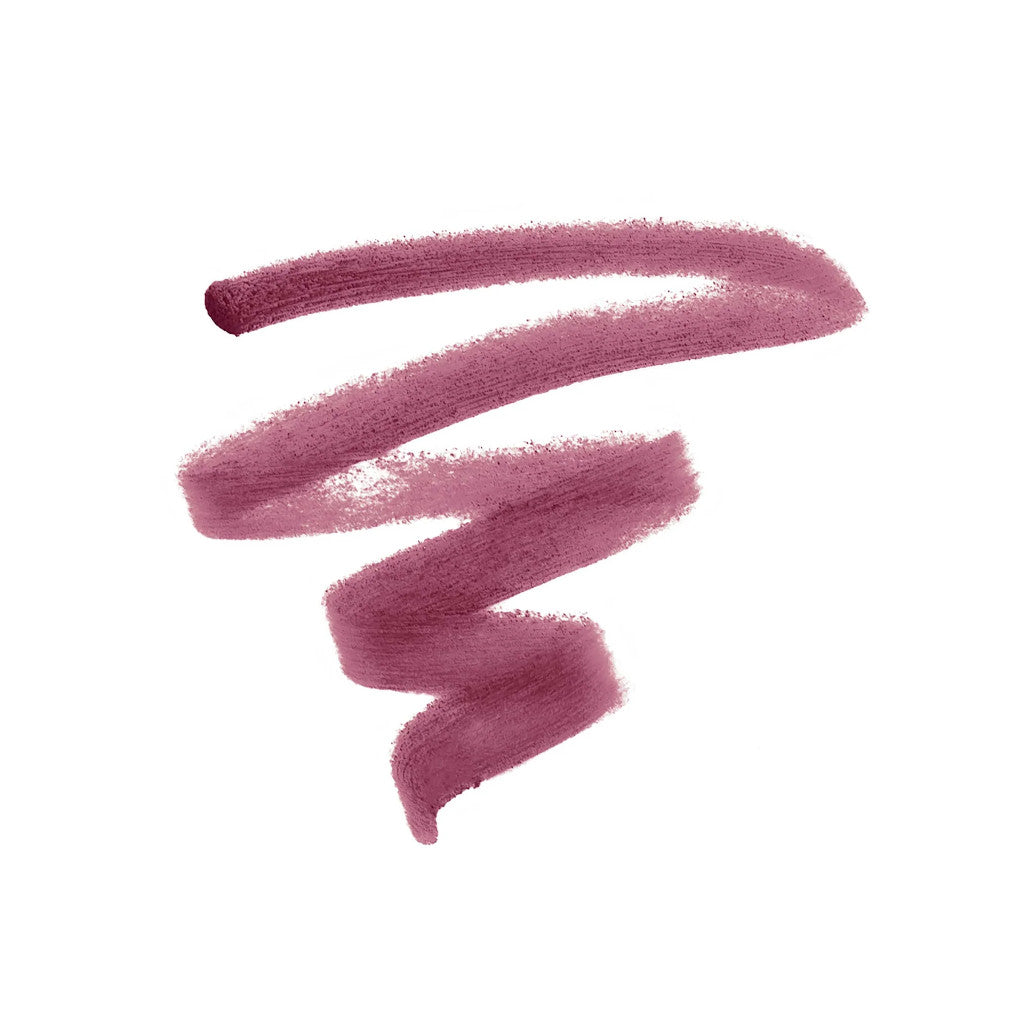 Pink lipstick swatch on a white background