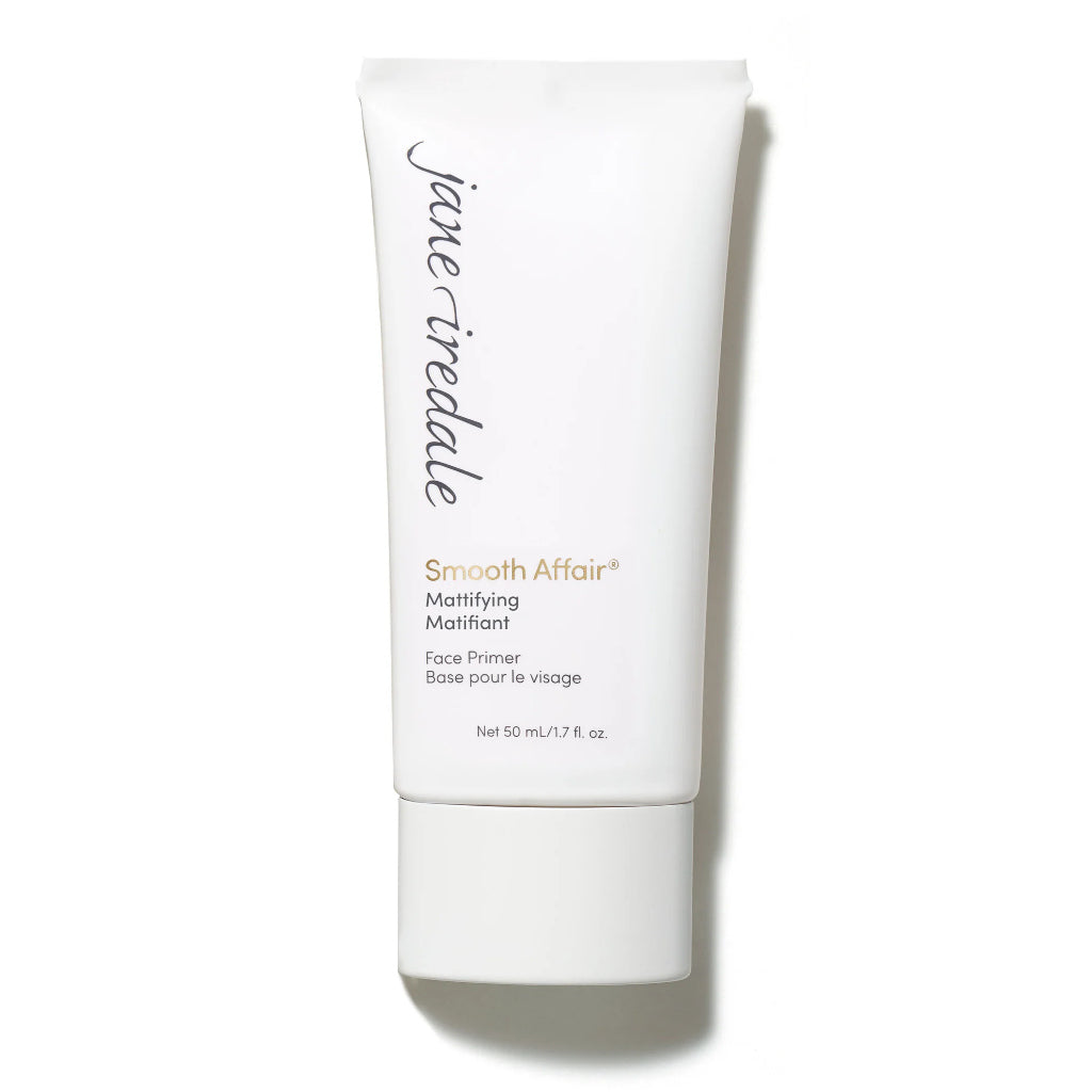 Tube of jane iredale Smooth Affair face primer on a white background