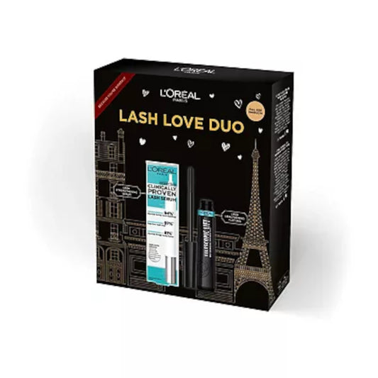 L'Oreal Lash Love Duo packaging on a white background