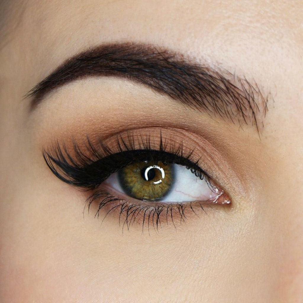 Close-up of a person's eye with makeup