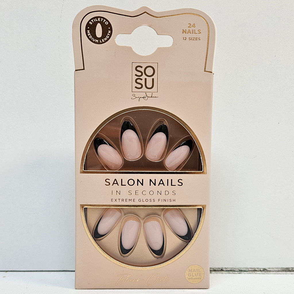 SOSU Cosmetics Black Out | Faux Nails