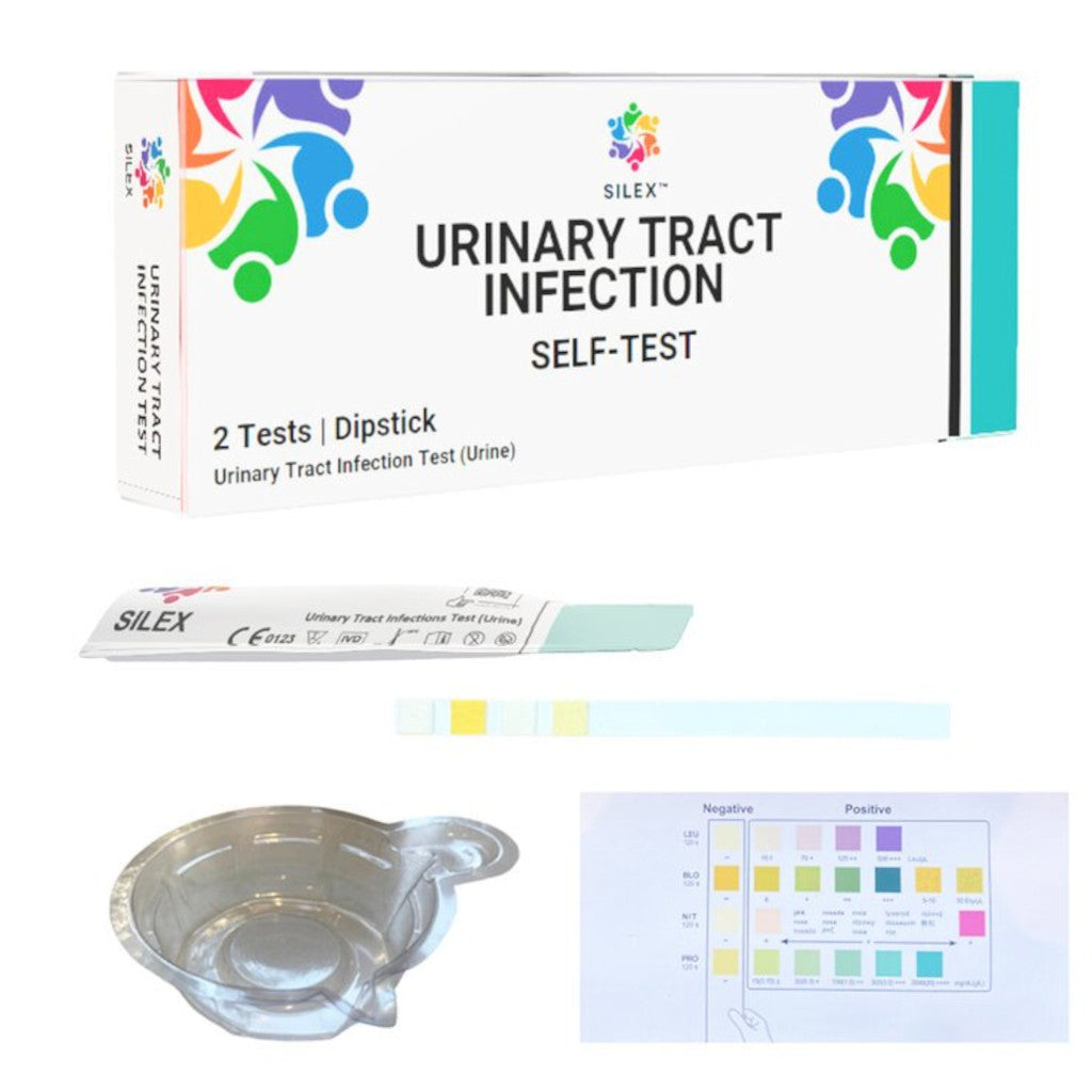 Silex Urinary Tract Infection Test (UTI) Test Strips 2 Tests