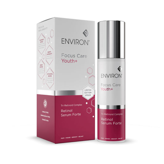 Environ Focus Care Youth+ Retinol Serum Forte packaging on a white background