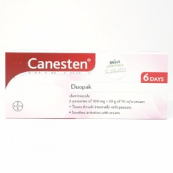 Canesten Duopak 6 Pessary 100mg with Applicator with 20g 1% w/v Cream