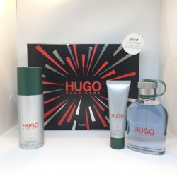 Hugo Boss For Man Gift Set EDT 125ml Spray with Deodorant Spray 150ml and Shower Gel 50ml