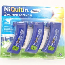 NiQuitin Minis Mint 2mg Nicotine 60 Lozenges