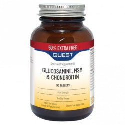Quest Glusosamine,MSM & Chondroitin 90 for 60 Tablets