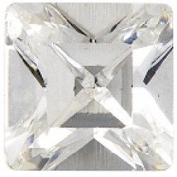 STUDEX (S649WSTX) Stainless Steel 6mm Crystal Square 