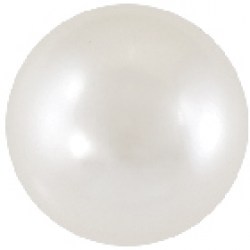 STUDEX (S677STX) Gold Plated 7mm White Pearl 