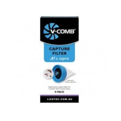Licetec V-Comb Capture Filter 6 Pack